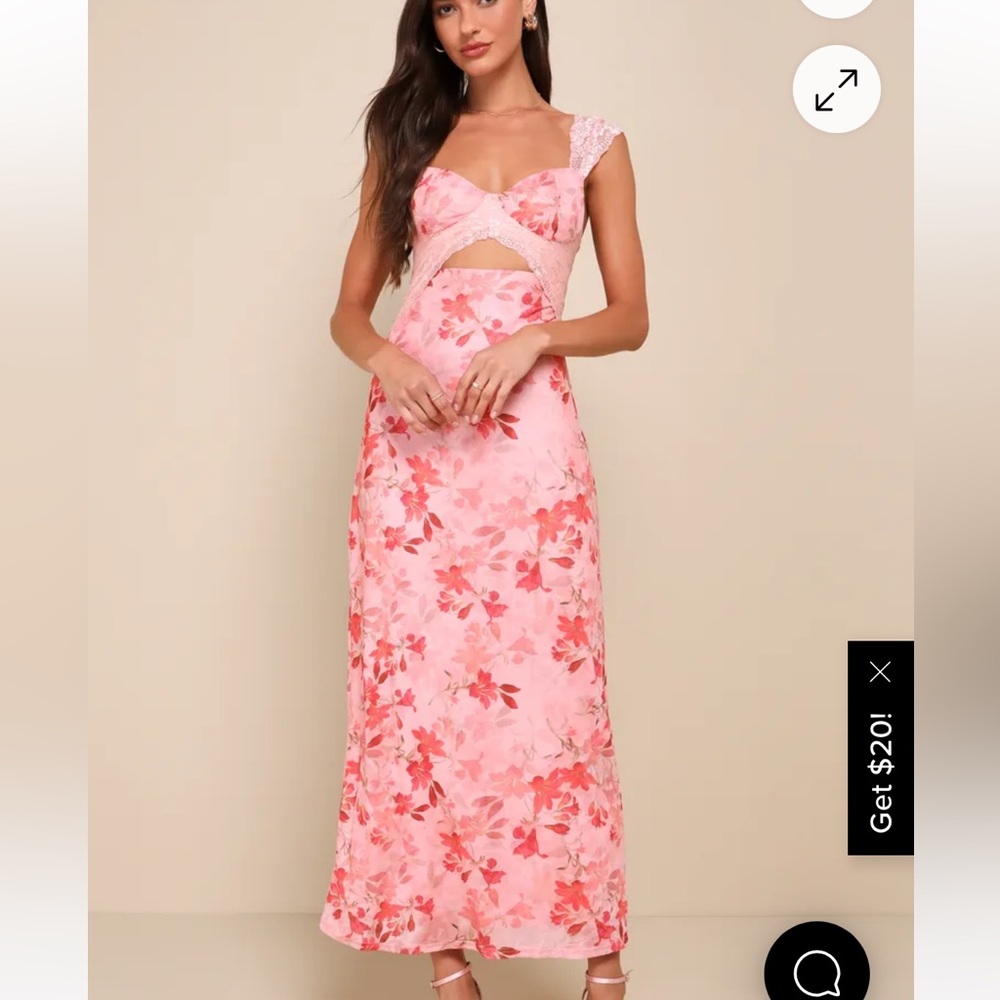 Lulus Endlessly Cute Lace Maxi Dress